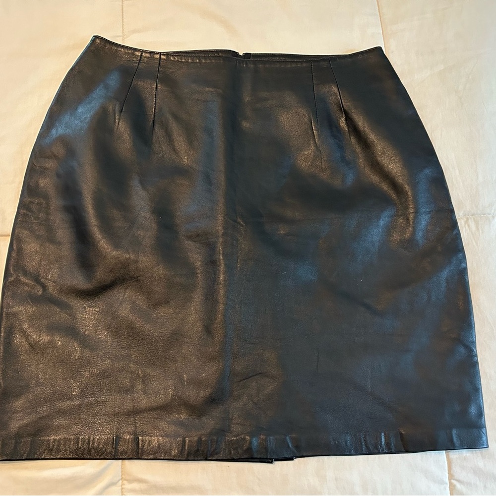 Vintage leather skirt